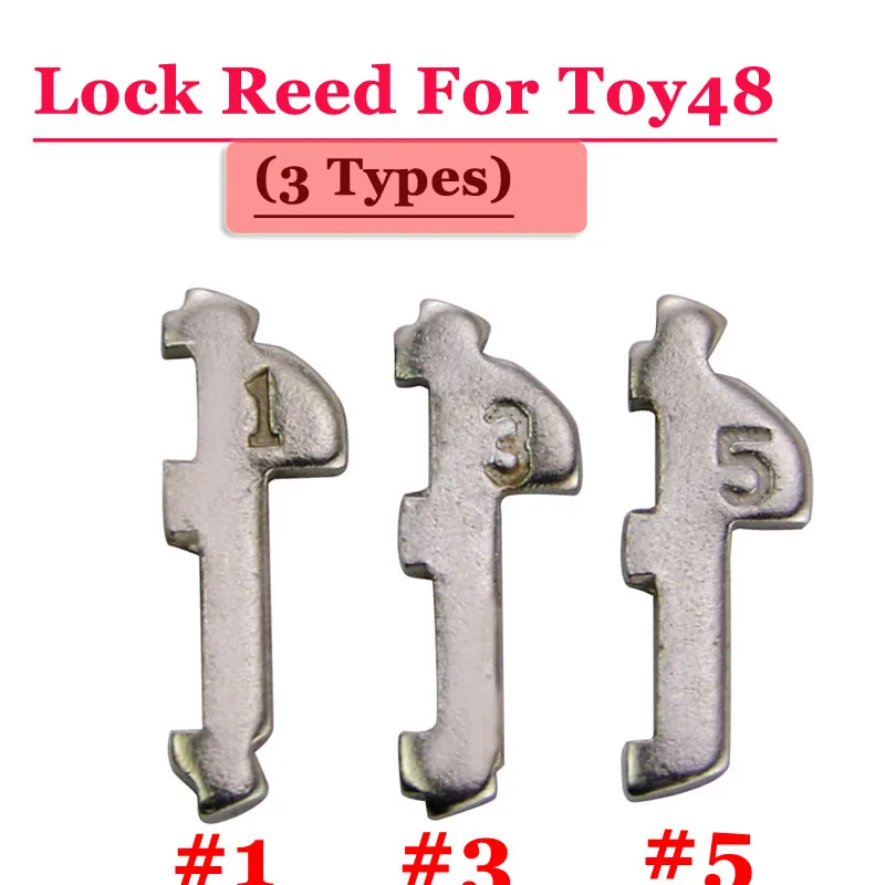 XNRKEY (120pcs/box ) Toy48 Car Lock Reed Locking Plate for Toyota Car (Each Type 40pcs) Repair Kits