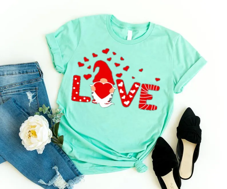 Valentine Love Valentines Day Shirt For Couple, Heart Cute Women Girl T-shirt Funny Graphic Casual O Neck Short Sleeve Tees y2k