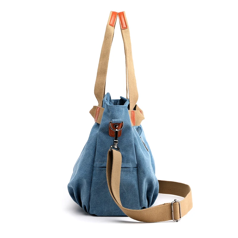 Leinwand Hobos Tasche Frauen Handtaschen weibliche Designer große Kapazität Freizeit Umhängetaschen für Reise wochen ende Outdoor Bolasas Farben – Detail 7