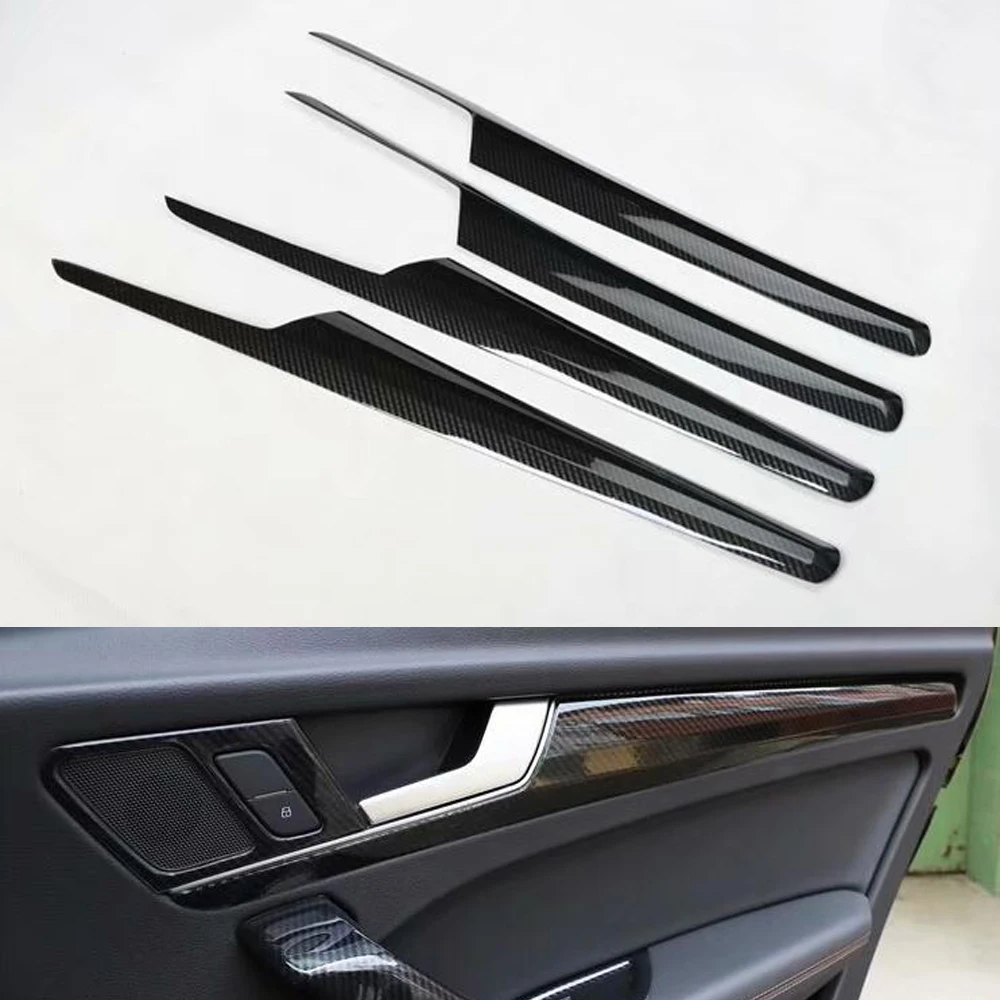 

New Car Styling For Audi Q5 2020 2021 LHD Door Panel Decoration Strips Cover ABS Stickers Interior Accessories