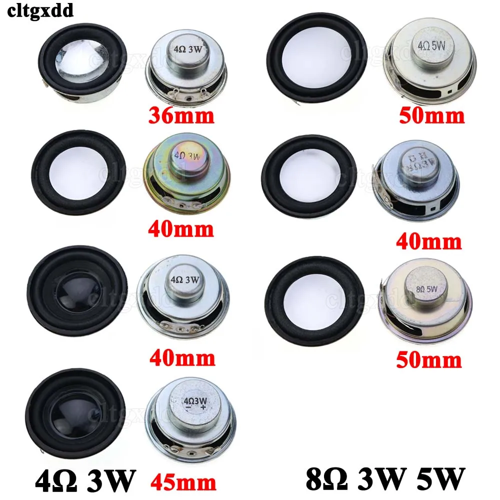 

1piece Speaker Horn 3W 4R 5W 8R Diameter 4CM 5CM 36mm 40mm 45mm Amplifier Rubber Gasket Loudspeaker Trumpet 4 ohms 8 ohms