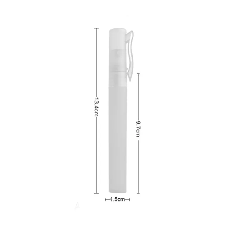 1pcs 10ml Empty Plastic Perfume Bottle Atomizer Spray Tube Mini Travel Refillable Bottle Perfume Pen Ravel Empty Tube