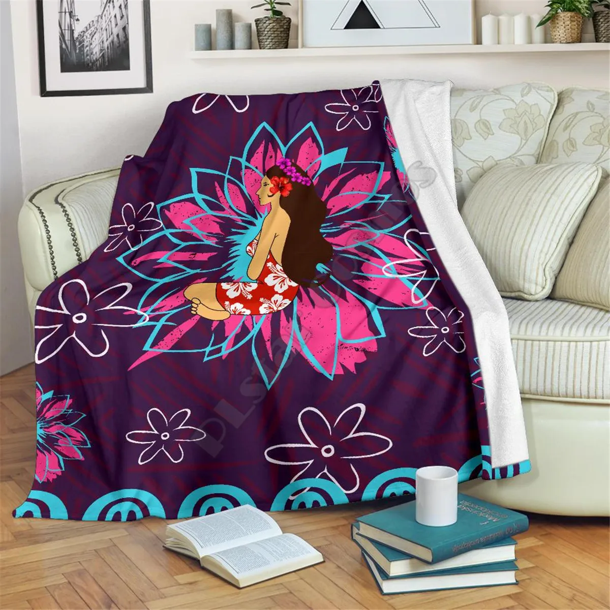 Tahiti Hinano Premium Blanket 3D printed Wearable Blanket Adults/kids Fleece Blanket Sherpa Blanket 02