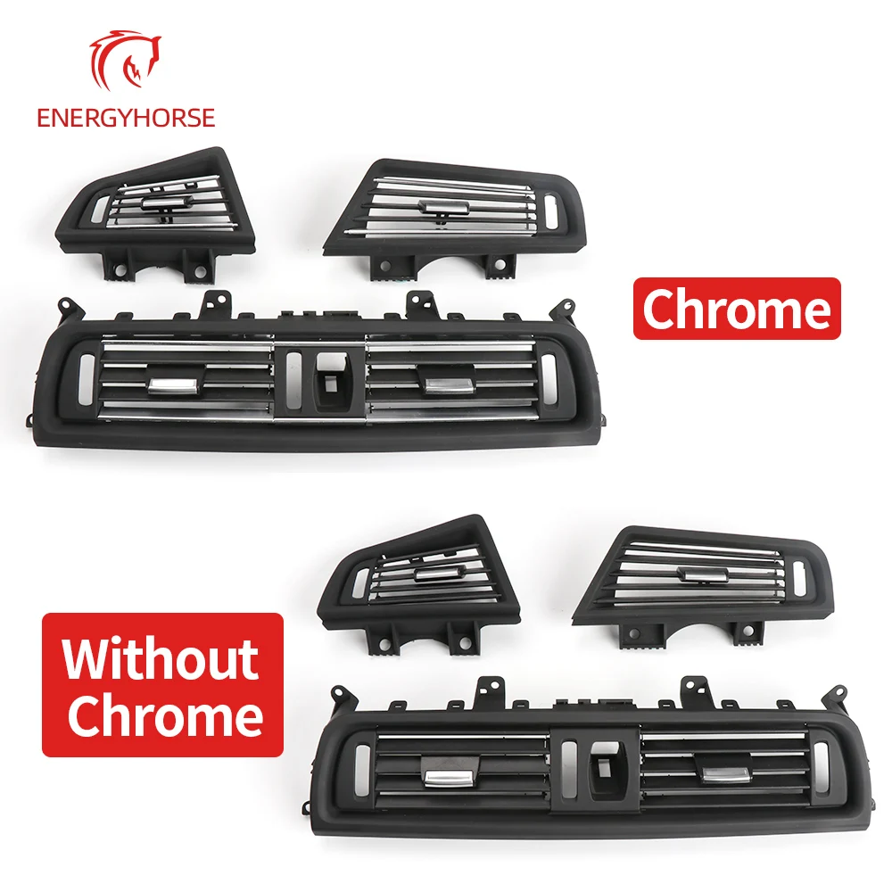 Cubierta de Panel de rejilla de salida de aire acondicionado delantero y trasero de coche, para BMW serie 5, F10, F11, F18, 520, 523, 525, 528, 530,