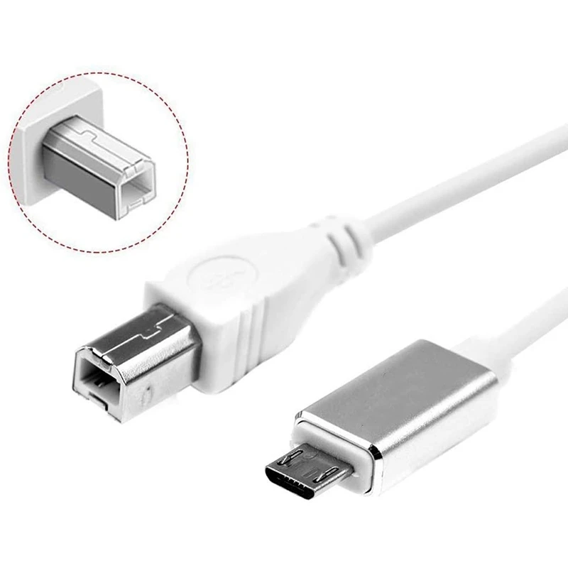 USB Type B To Midi Cable, Adapter Cable, Piano Audio Cable