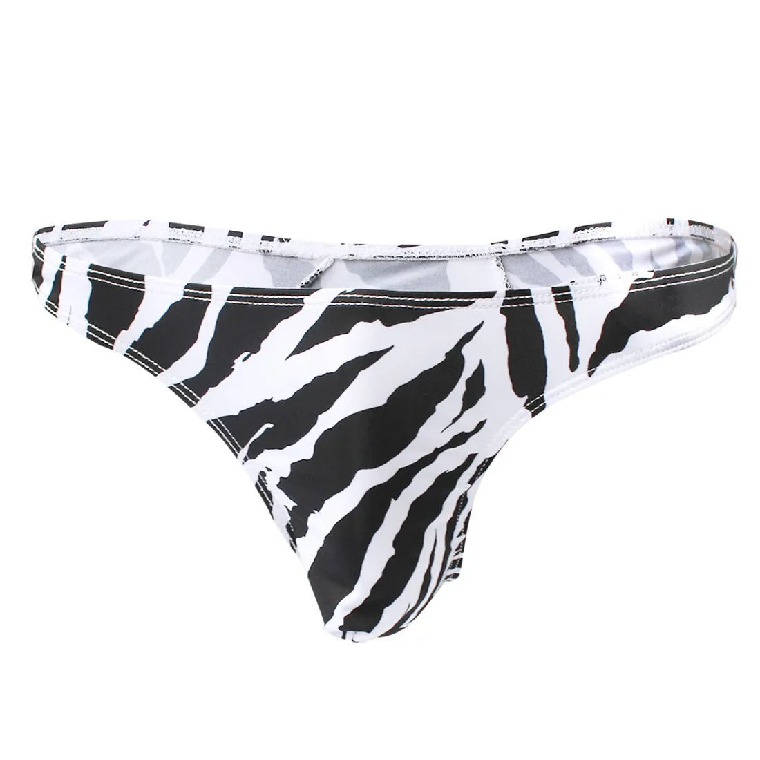 

Mens Thongs G String Mens Zebra Stripe Low Rise Pouch Design Underwear G-string Swimwear Underpants Seamless Lingerie Bikinis