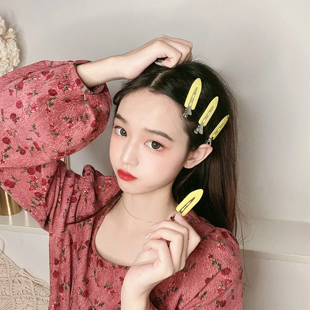 

4pcs/Set Women No Bend Seamless Hair Clips Side Bangs Fix Fringe Barrette Makeup Washing Face Girls Styling Hairpins Accessories