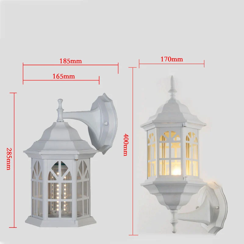 Nordic Lamps And Lanterns Simple Balcony Wall Lamp Outdoor Waterproof Terrace Wall Lamp Villa Outdoor Corridor Store Decoration