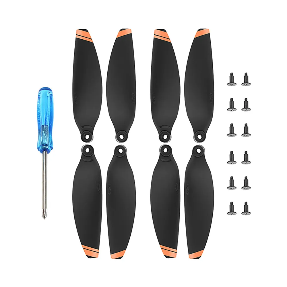 2 Pairs For DJI Mavic Mini 2 Propeller Blade Propeller Low Noise Model Aircraft Wing Accessories