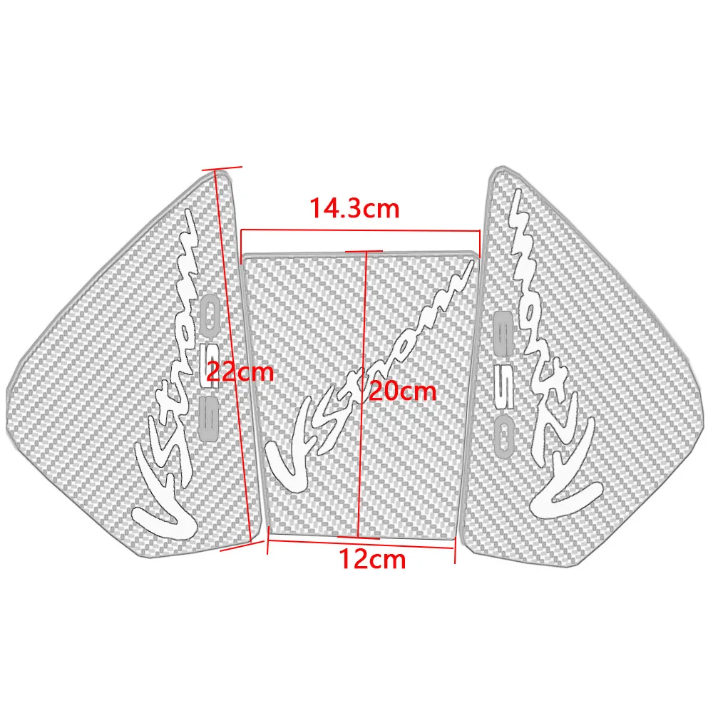 3D Motorcycle Anti slip Tank Pad Sticker Pad Side Gas Knee Grip Protector For SUZUKI V-Strom650 DL650 V-Strom 650 DL 650 VStrom