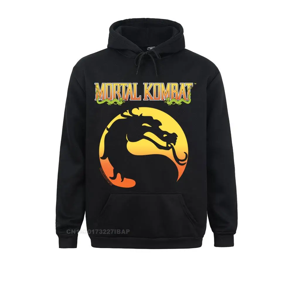 Mortal Kombat Klassic Logo Pullover Hoodie Anime Sweatshirts 2021 Summer Long Sleeve Hoodies Men Personalized Sportswears