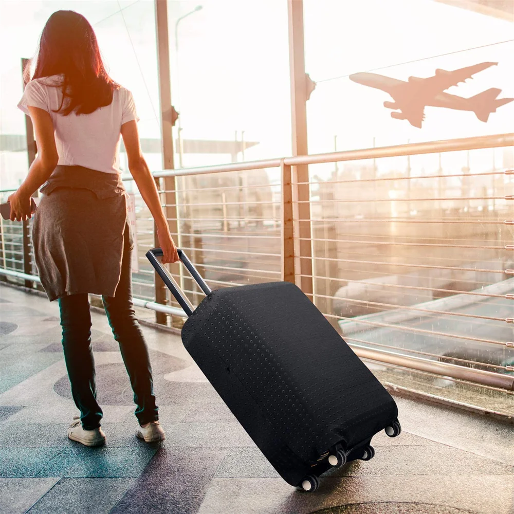 Thicker Travel Luggage Protective Cover Suitcase Case Cover Travel Accessories Elastic Luggage Cover Apply to 19-32inch Suitcase