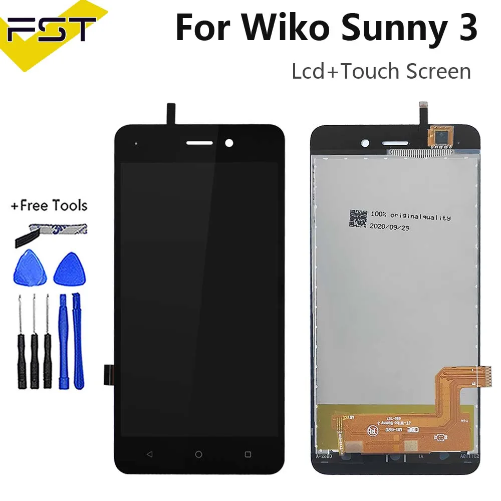 Pantalla LCD de 5,0 pulgadas para Wiko Sunny 3 con Digitalizador de pantalla táctil, accesorios para teléfono móvil para Wiko Sunny3, Sensor LCD + herramientas