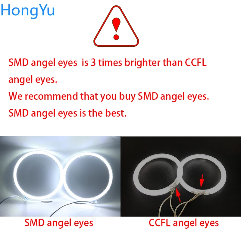 For Land Rover Freelander 2 2007 - 2012 Xenon Headlight Excellent Angel Eyes Ultra bright smd led Angel Eyes kit  rings
