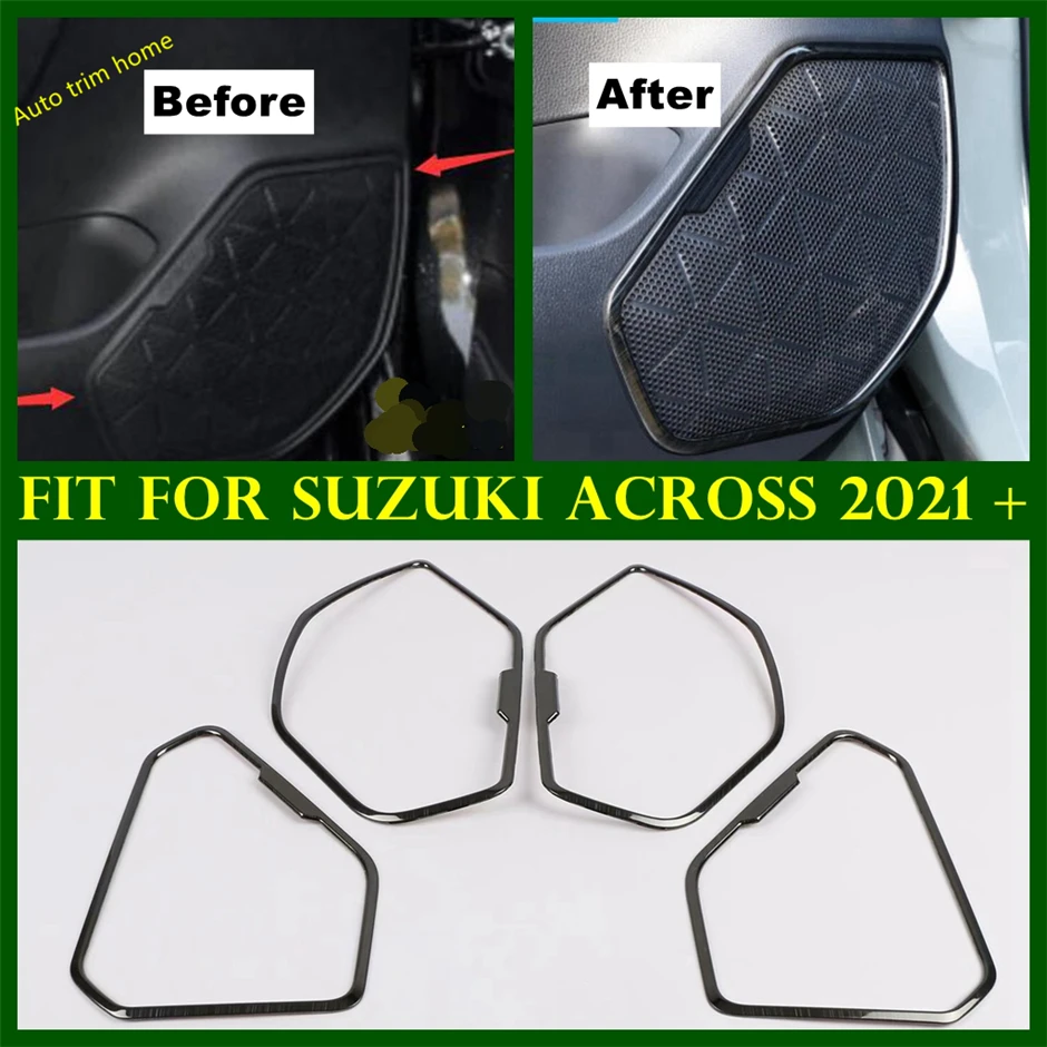 Accessories Car-styling Side Inner Door Stereo Speaker Audio Sound Loudspeaker Frame Cover Trim Fit For Suzuki Across 2021