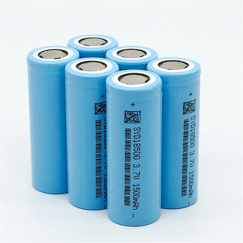 18500/18490 High Drain INR 1500MAH, Li-ion, Rechargeable Battery Cell for Electric Tools,E-cigarettes Power Bank