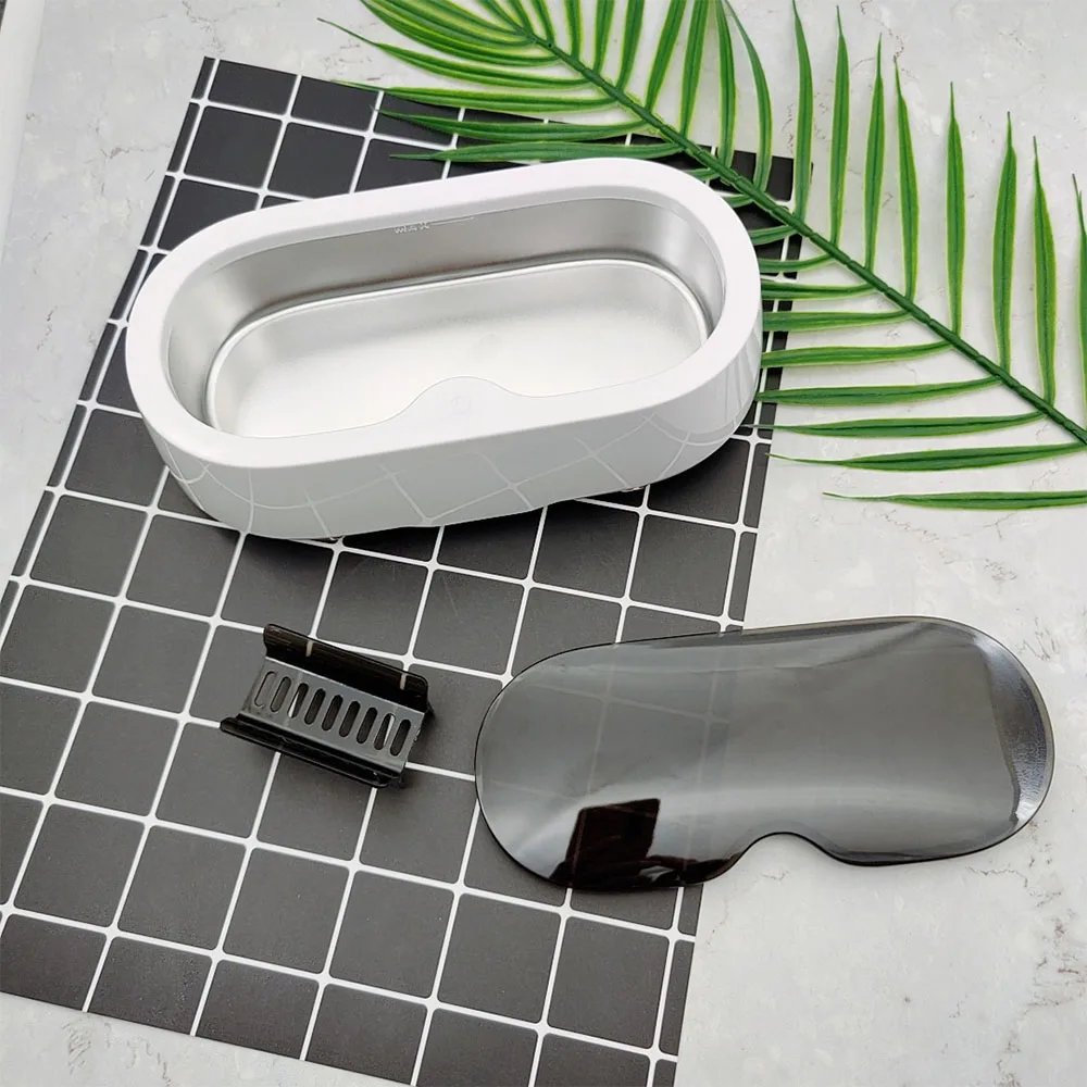 Mới Di Động Mini Gia Đình Siêu Âm Làm Sạch Tắm Siêu Âm Máy Giặt Máy Sóng Xe Tăng Trang Sức Kính Nhẫn Trắng Xanh