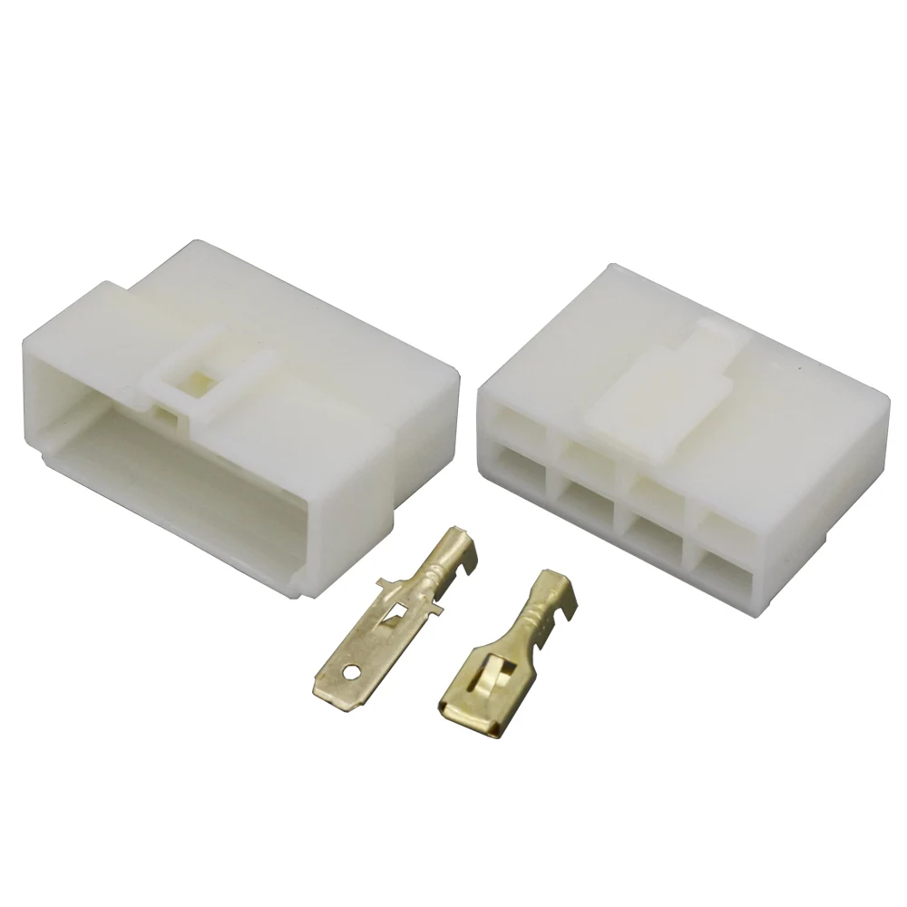6.3 Series All New 8 Pin DJ7081-6.3 ABS Plastic Electrical Wire Connectors Plug Male Female Automobile Connector