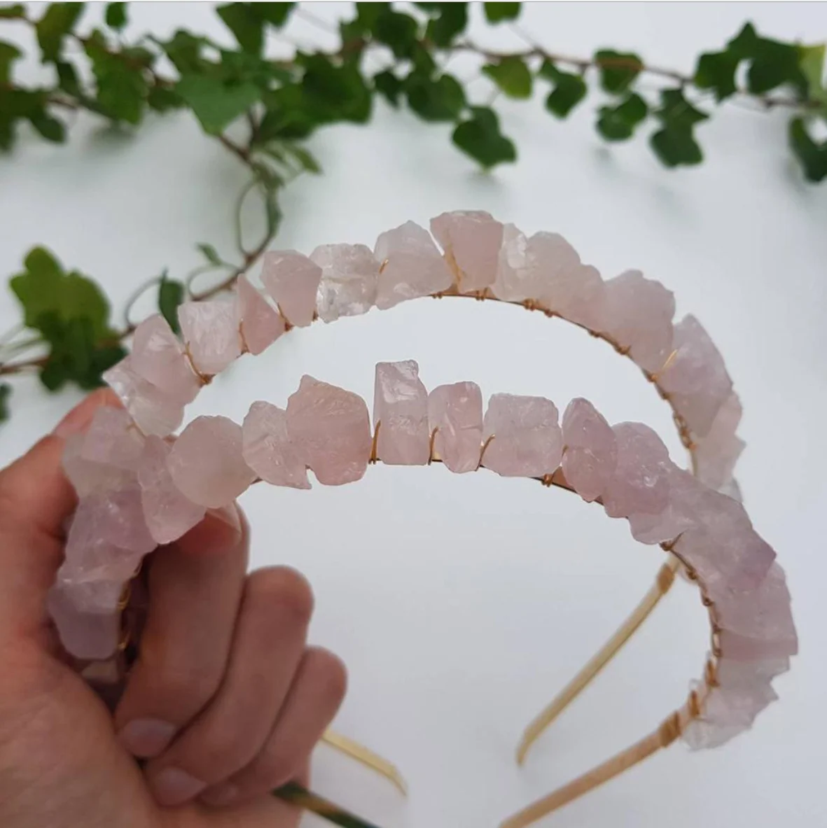 Natural Crystal rough Ctone Crown Amethyst Aquamarine Tiaras Raw Hair Accessories Headband Jewelry Bridal Wedding Festive Gifts