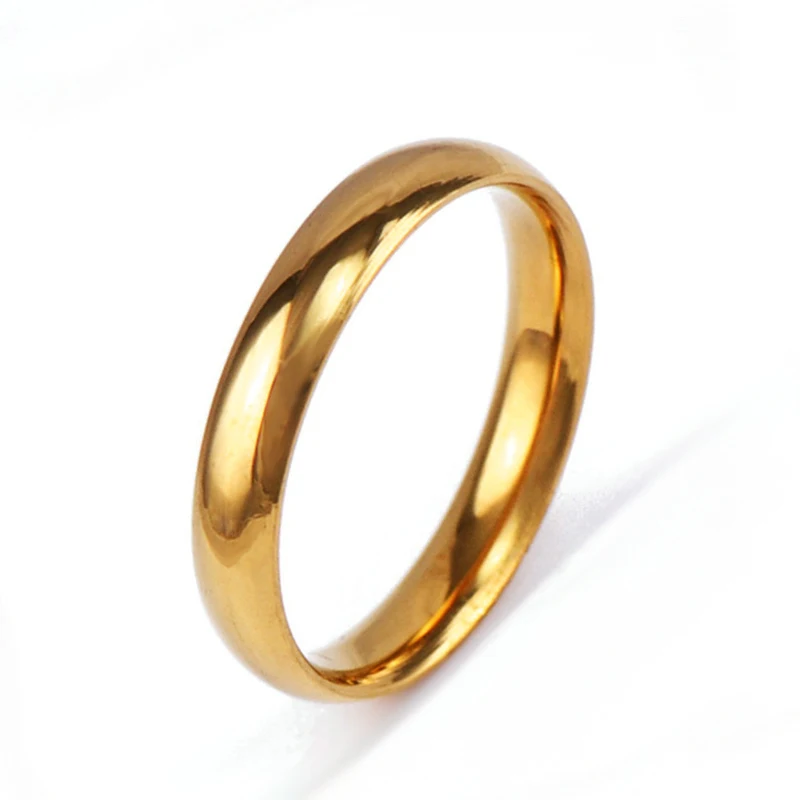 Couple's Solid Spherical Curved Band Ring Set