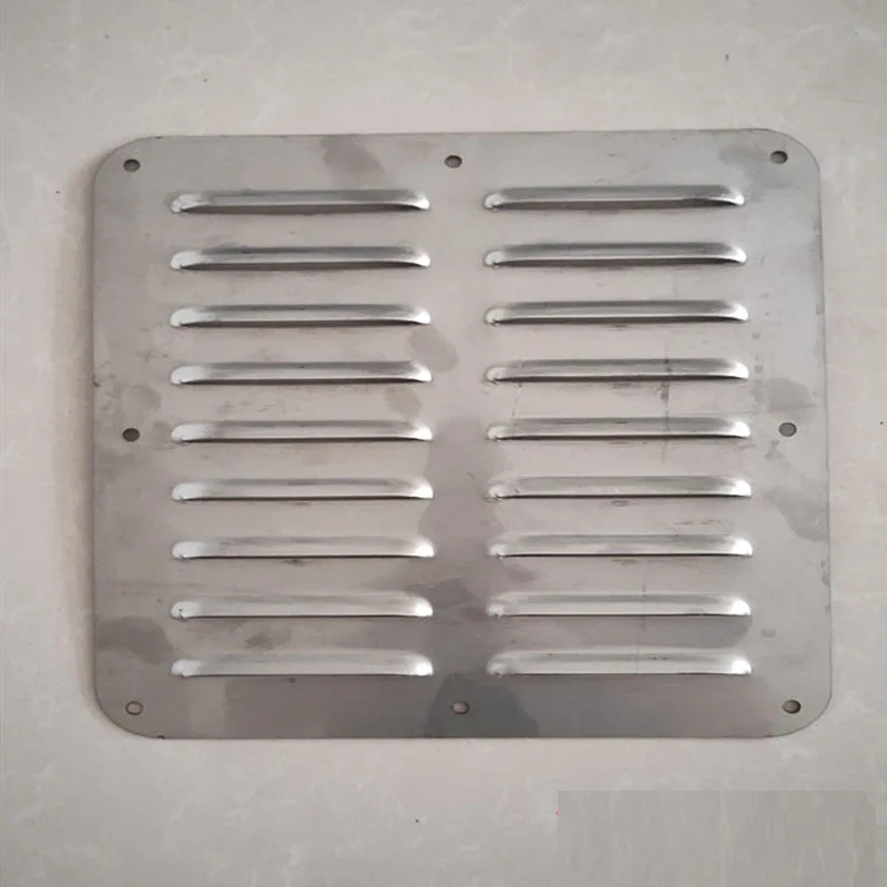 More sizes light Aluminum/304 Louver punch Metal mesh heating ventilation mask Square air vent grill grille cover plate