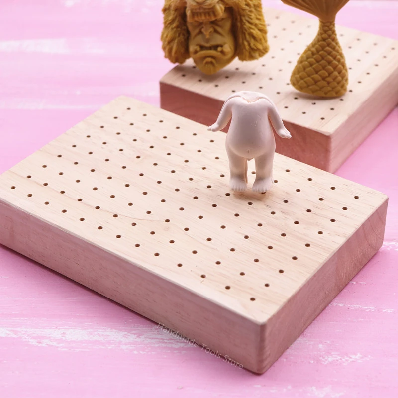 Pottery Clay Doll Base Flapper Wooden Porous Square Mold Doll Making Base Modeling Tools DIY Body Skeleton Model Bracket