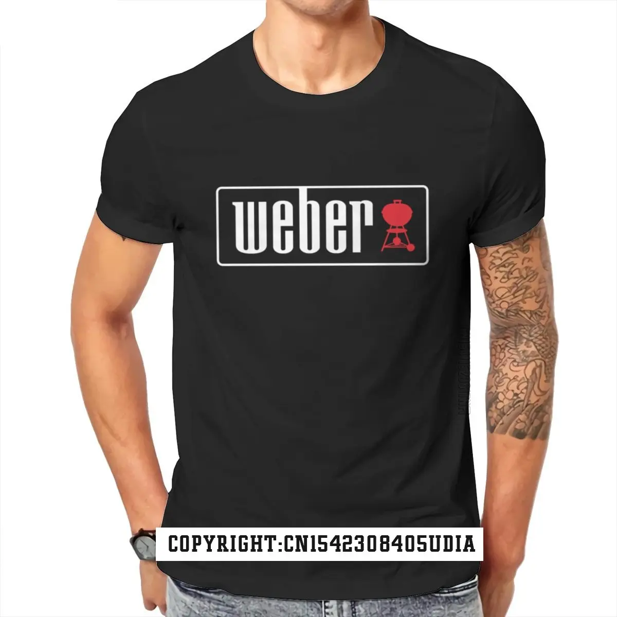 

Weber Outdoor Charcoal Grills Bbq New Bbq Mens T-Shirt Punk Oversized Aesthetic For Male Tops Shirts Birthday Top T-Shirts