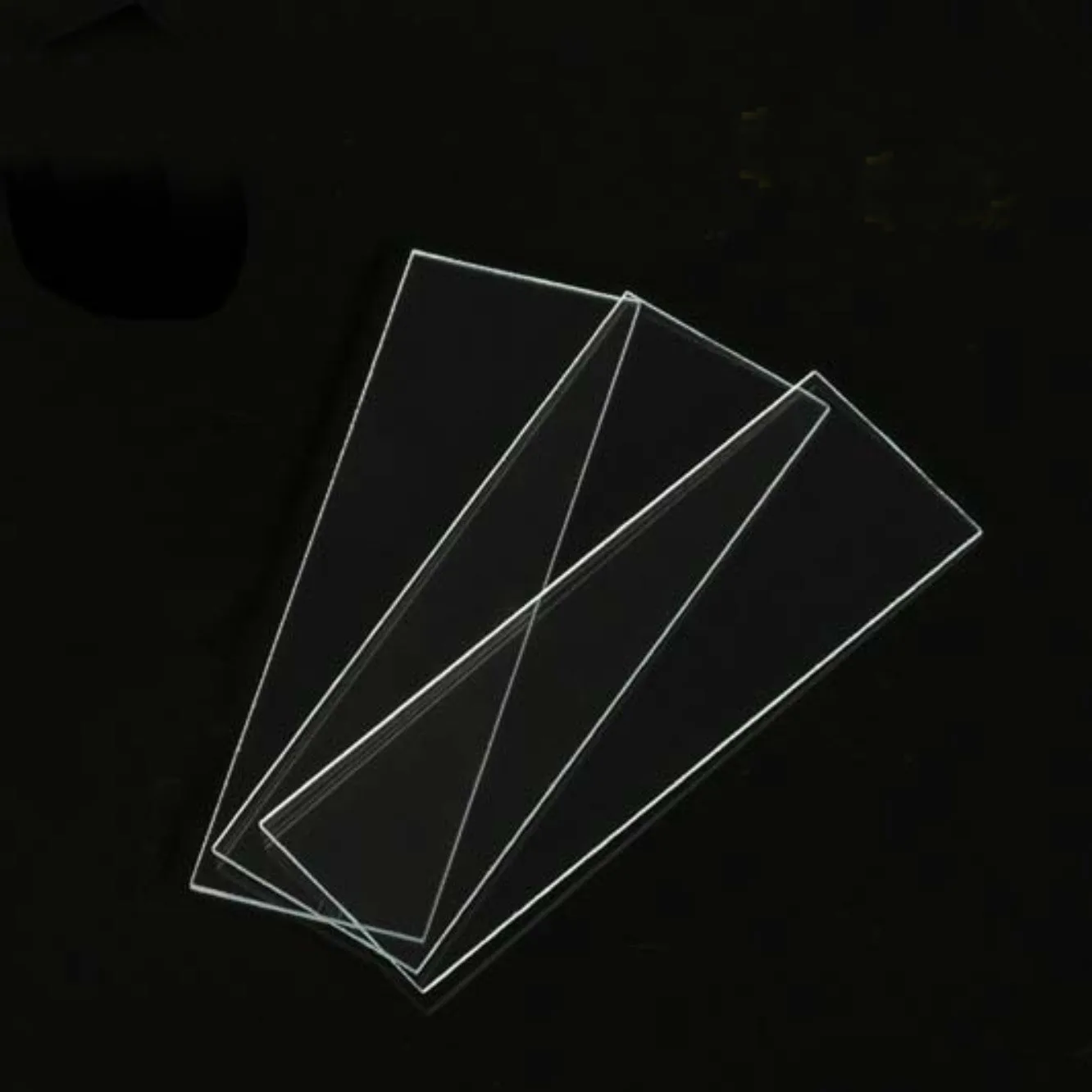 7101 7105 18*18 20*20 22*22 24*24 100 Uds. Portaobjetos transparentes, cubiertas de vidrio, microscopio blanco