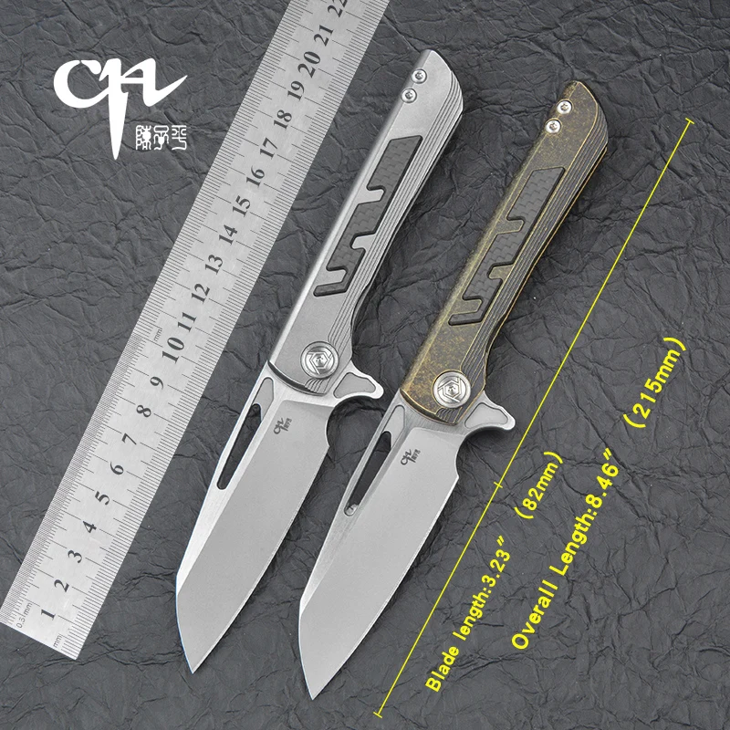 

CH CHButcher2 S35VN High Hardness Steel Blade, Titanium Handle, Outdoor Tactical Folding Knife, Sharp Jungle Paring Tool, EDC