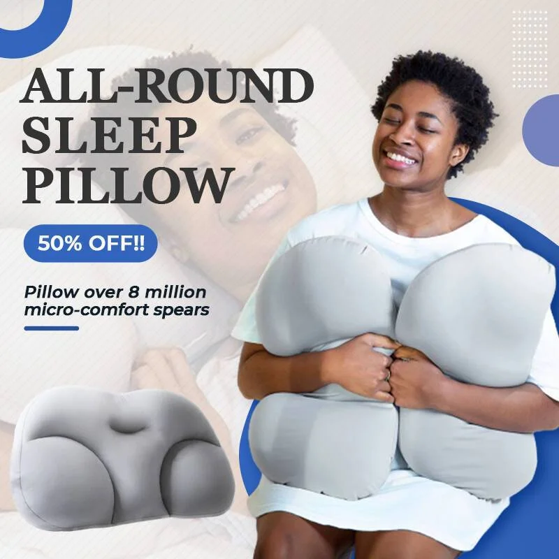 3D Cloud Pillow With Pillowcase Cover 3D Neck Creative Deep Sleep Neck Micro Airball Pillow Decompression Air Pillow.Egg Pillows