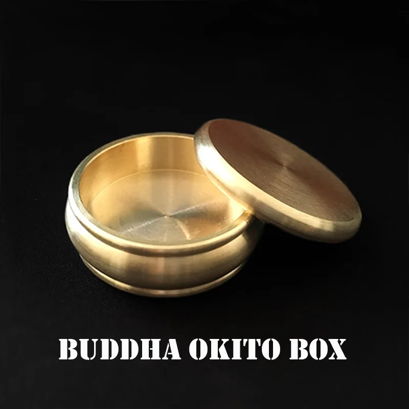 Buddha Okito Box (Half Dollar,Brass) Magic Tricks Coin Appear Penetrate Magia Magician Close Up Illusions Gimmick prop Mentalism