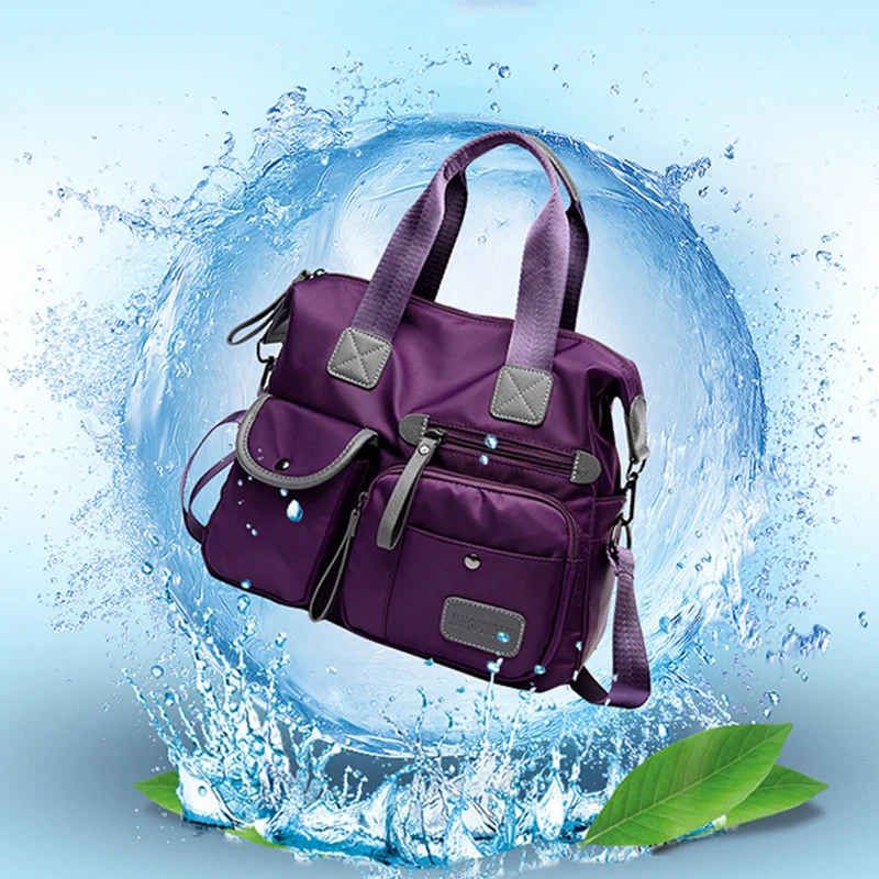 Nylon Handtasche Frauen Große Kapazität Schulter Tasche Wasserdichte Messenger Taschen Casual Dame Umhängetasche Multifunktions Shopping Totes – Detail 11
