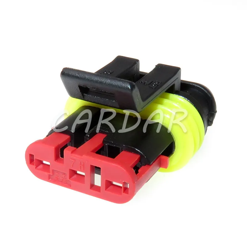 1 Set 3 Pin 282087-1 282105-1 Electrical Automotive Connector sealed Waterproof Auto Socket With Terminals Seals - Image 3