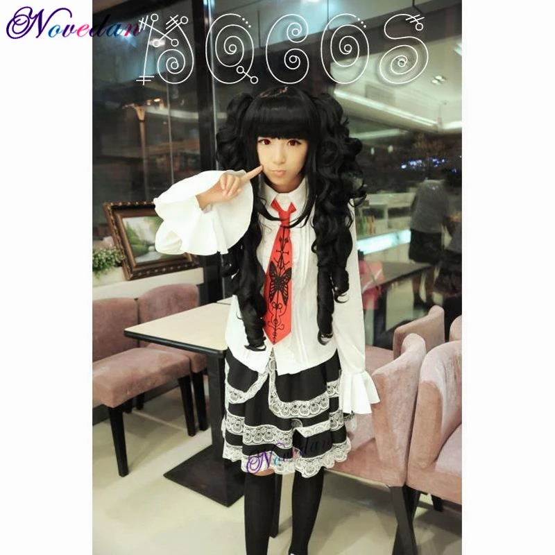 Anime Danganronpa Dangan Ronpa Celestia Ludenberg Cosplay Costume Fancy Japanese School Uniform Halloween Costumes Cosplay Wig