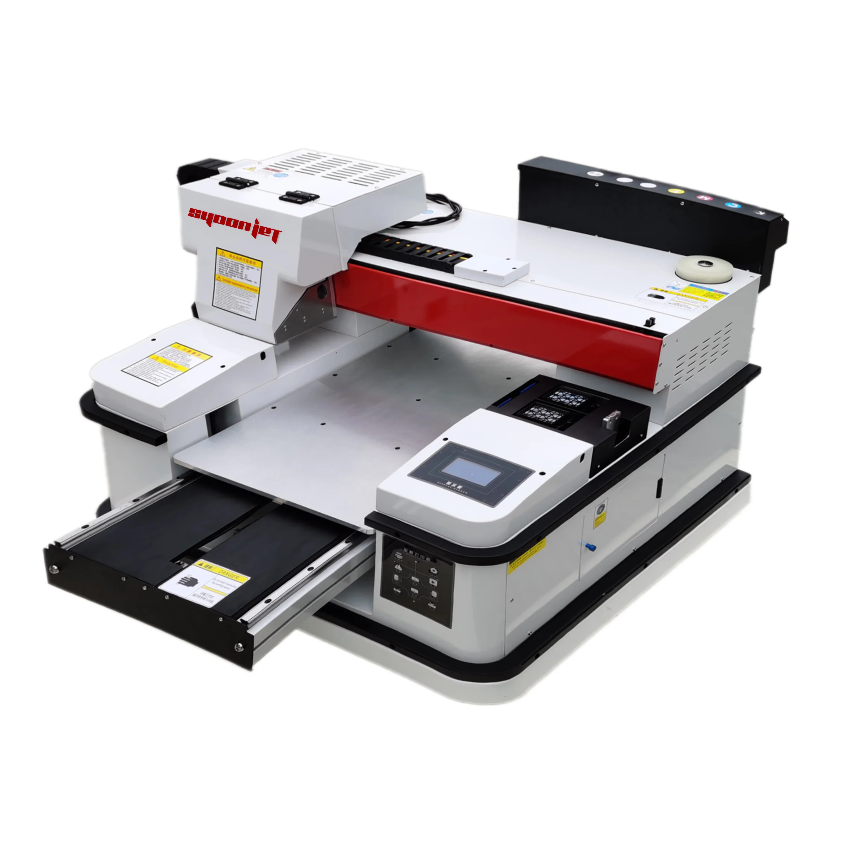 2020 Dual xp600 head 3360 UV  syoonjet  UV Flatbed printer with Touch screen &White ink circulation