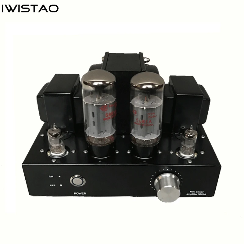 IWISTAO 5881A Tube Amplifier Single-ended Class A Mini Amp Manual Scaffolding EL34 Vacuum Tube Upgrade Version