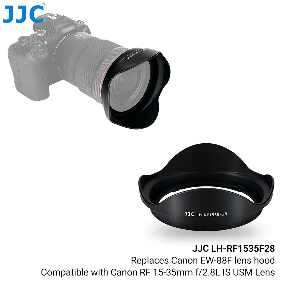 Jjc Omkeerbare Rf Mount Zonnekap Voor Canon Rf Lens Voor Canon Eos R Rp R3 R5 R6 R7 R10 camera Accessoires EW-65C ES-65B ET-74B