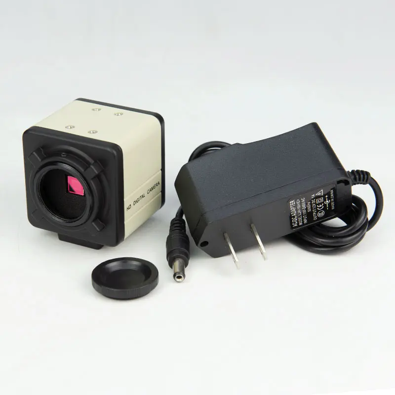 1/3 "HD CCD กล้องอุตสาหกรรม 800 เส้น 1200 เส้นมาตรฐาน C BNC ดิจิตอลกล้องจุลทรรศน์เลนส์กล้อง 12V
