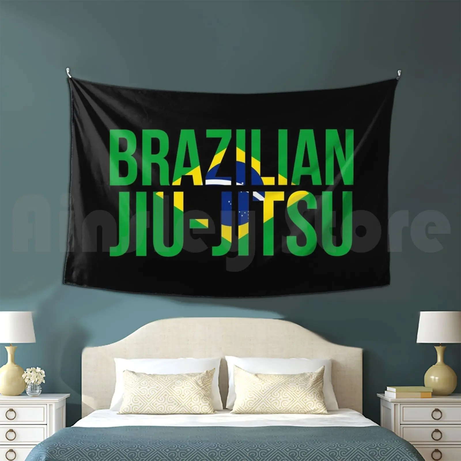 Brazilian Jiu Jitsu Customized Tapestry Bjj Brazilian Jiu Jitsu Gracie Grappling Martial Arts Mixed