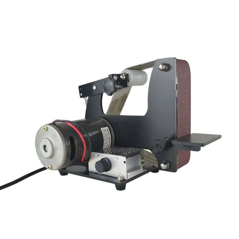 

Electric Abrasive Belt Machine DIY Belt Sander Metal Polishing Machine Knife Sharpener 0-7000RPM 220V