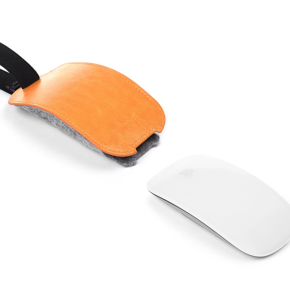 Estuche de almacenamiento de cuero PU para ratón mágico 2, bolsa de ratón, bolsa de almacenamiento para Apple Magic Mouse 2, accesorios