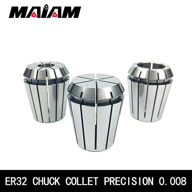 high-quality 0.008 ER32 chuck ER32 collet 6mm 8mm 10mm 12mm 1/4 1/8 ER chuck for CNC Engraving Machine Lathe Mill Tool holder