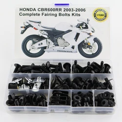 Pasuje do Honda CBR 600RR CBR600RR 2003-2006 motocykl kompletne pełne zestawy śrub owiewki śruby podkładka nakrętki mocujące