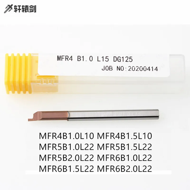 MFR4 B1.0 L10 MFR4 B1.5 L10 MFR5 B2.0 L22 MFR6 B1.0 L22 نهاية الوجه الحز القاطع الفنزويلى سبائك الصلب مخرطة طلاء الحفر الداخلية الطور