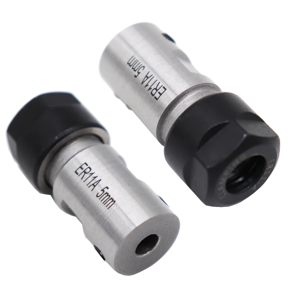 1PCS ER11 Chuck spindle motor shaft extension rod spindle collet lathe tools spindle cutter rod ER11A 5mm  holder