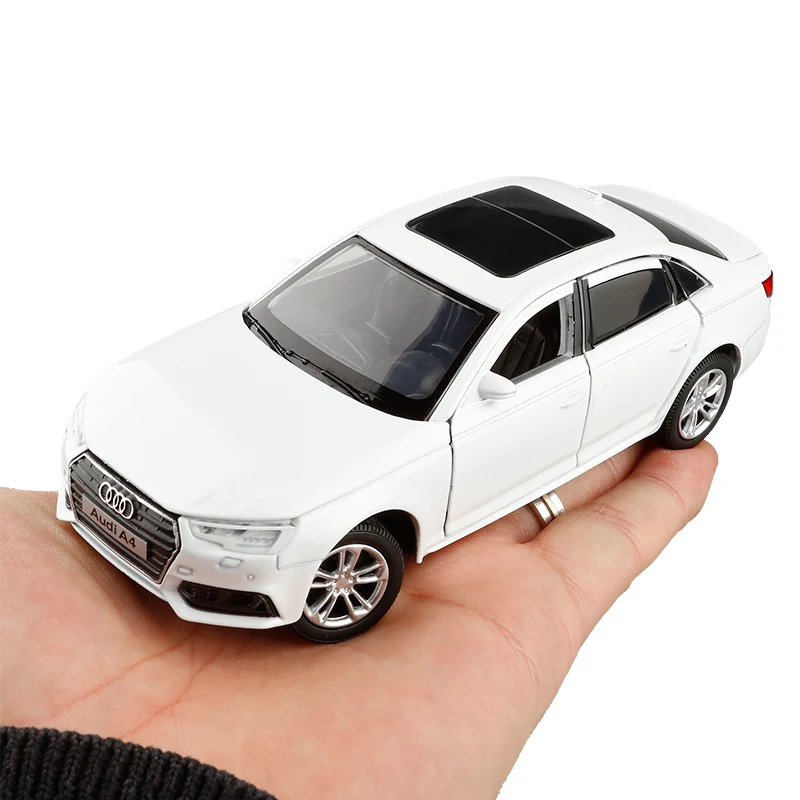 1:32 AUDI A4 Simulation Car Model Diecast Toy Car 6Doors-Opened Sounds&Lights Hobbies For Collection Children‘s Birthday Gifts