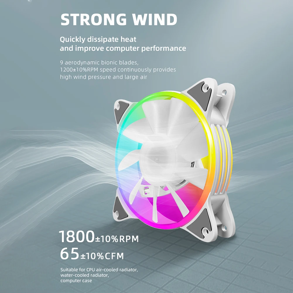 Coolmoon-ventilador de refrigeração para pc, 12cm, 5v, pwm, abordável, argb, dissipador de calor, para desktop, chassis, com controle rgb