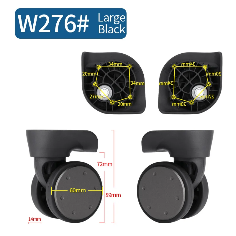 Luggage wheels, passwords, luggage, aircraft cases, universal wheels, rollers, maintenance and reinforcement 20 inch 26 inch
