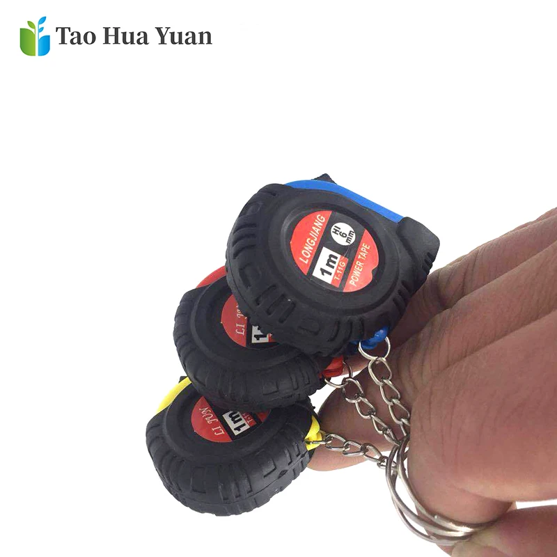 Mini Power Tape Measure Keychain Universal Pull Ruler Metric Tape Measure Retractable 1m Measuring Tape Meter Inch Tailor Tool A