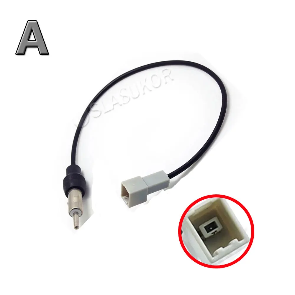 FM AM Radio Antenna Cable Radio Adaptor for VW Golf Skoda Octavia BMW Peugeot 307 Hyundai Kia KI-11 Honda Accord Civic CRV Mazda